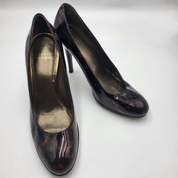 Stuart Weitzman Shoes - STUART WEITZMAN womens 8.5 M brown patent pumps